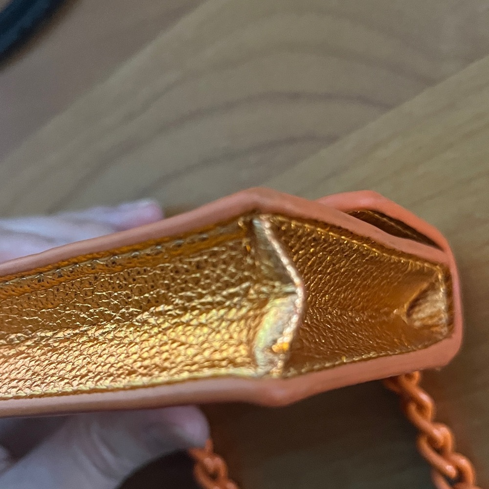 Kurt Geiger Orange Mini Card Bag - Picture 9 of 10
